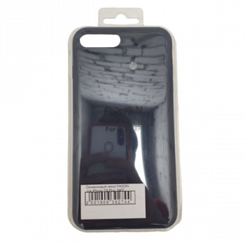 Силиконовый чехол FAISON для iPhone 7/8 Plus, №07, матовый, синий, тёмный