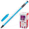 Ручка шариковая BEIFA (Бэйфа) корпус ассорти, пластиковый наконечник, 0,5мм, KA1359001-36XT, синяя