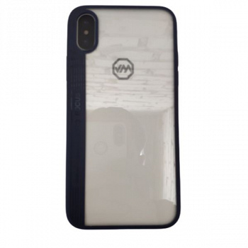 Задняя накладка JOYROOM для iPhone X/XS глянцевая, синий (JR-BP370, Phantom series)