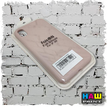 Силиконовый чехол FaisON для APPLE iPhone XR, №01, бежевый