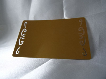 Метал.визитки (золцветочный орн) 54*86 (10л)