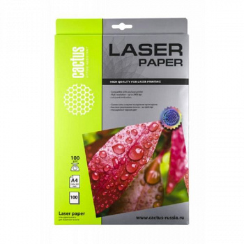 Бумага Cactus CS-LPA4100100 A4/100г/м2/100л. глянцевое для лазерной печати