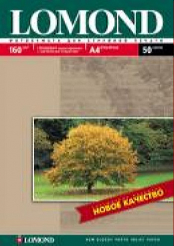 LOMOND 160 г/м2 односторонняя глянцеваяА4\50л 0102055