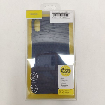 Силиконовый чехол BASEUS для iPhone XS MAX, BV, матовый, синий