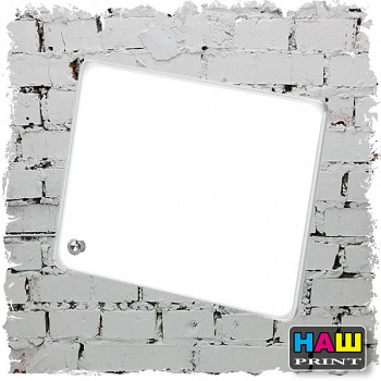 Фоторамка (закругленные углы) BL06 180х230х10мм под сублимацию