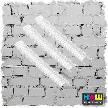 Нарезанная пружина 5/16 (7,9мм) белая (шаг 3:1) 100 шт