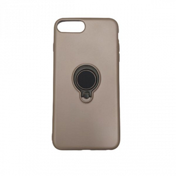 Задняя накладка NONAME для iPhone 6/6S Plus (5.5), Ring, матовая,золотая, держатель под палец, в техпаке
