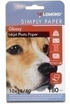 LOMOND 180 г/м2 односторонняя эконом.глянцевая, 10х15см 50л. 0102168